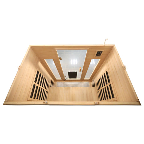 Low EMF Three-Person Far-Infrared Sauna Room with Bluetooth & LED Lighting - sold by Home Elegance USA