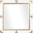 Balkan Square Mirror Golden - Gold / Silver by Uttermost - View 1