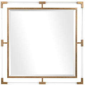 Balkan Square Mirror Golden - Gold / Silver by Uttermost - View 1