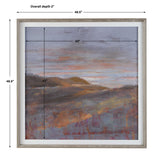 Dawn On The Hills Framed Print - Purple / Light Brown by Uttermost - View 9