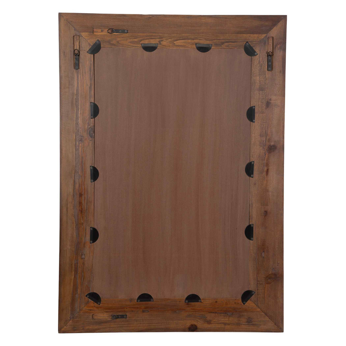 Rennick Large Reclaimed Pine Mirror - Dark Brown by Uttermost - View 6