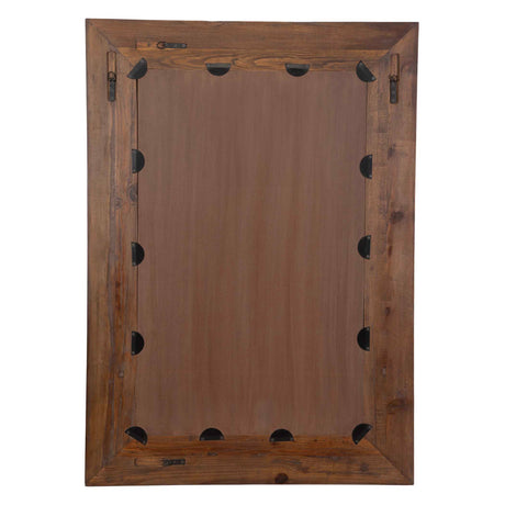 Rennick Large Reclaimed Pine Mirror - Dark Brown by Uttermost - View 6