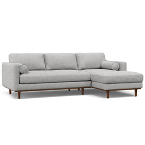 Morrison - Right Sectional Sofa - Mist Grey - sold by Home Elegance USA
