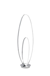 Milan Chrome LED 65" Floor Lamp // Dimmable  | Finesse -  Home Elegance USA