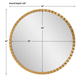 Dandridge Round Mirror - Gold by Uttermost - View 6
