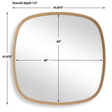 Novell Pinewood Mirror Woodtone - Light Brown by Uttermost - View 7