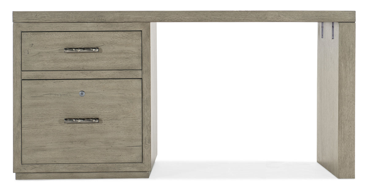 Linville Falls 60" Desk With One File - Gray by Hooker Furniture - View 3
