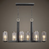 Jarsdel 6 Light Industrial Island Light - Black by Uttermost - View 2
