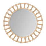 Retreat Pole Rattan Accent Mirror - Beige by Hooker Furniture - View 1