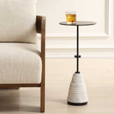 Kincaid Metal Drink Table - White / Black by Uttermost - View 2