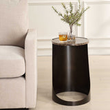 Welling Modern Metal Side Table - Black / Dark Brown by Uttermost - View 3