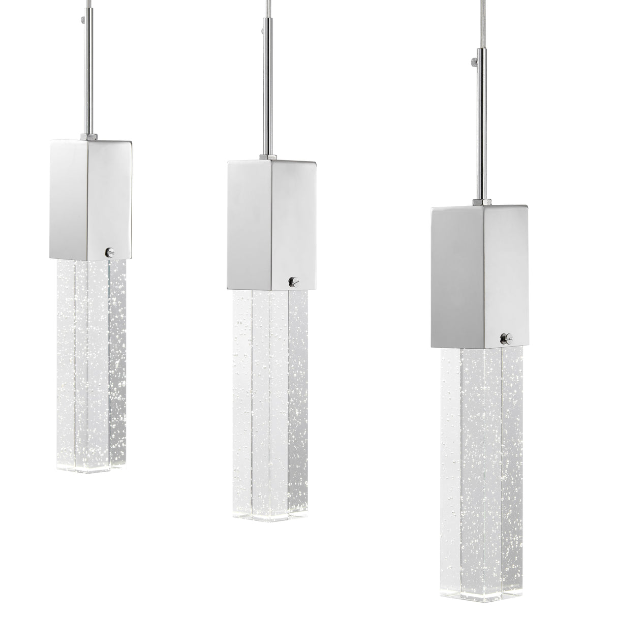 Rectangular Crystal Chandelier // 5 Light  | Finesse