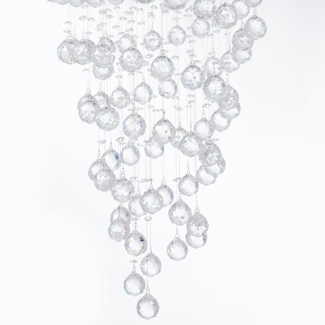 Crystal Double Helix Chandelier // 7 Lights  | Finesse -  Home Elegance USA