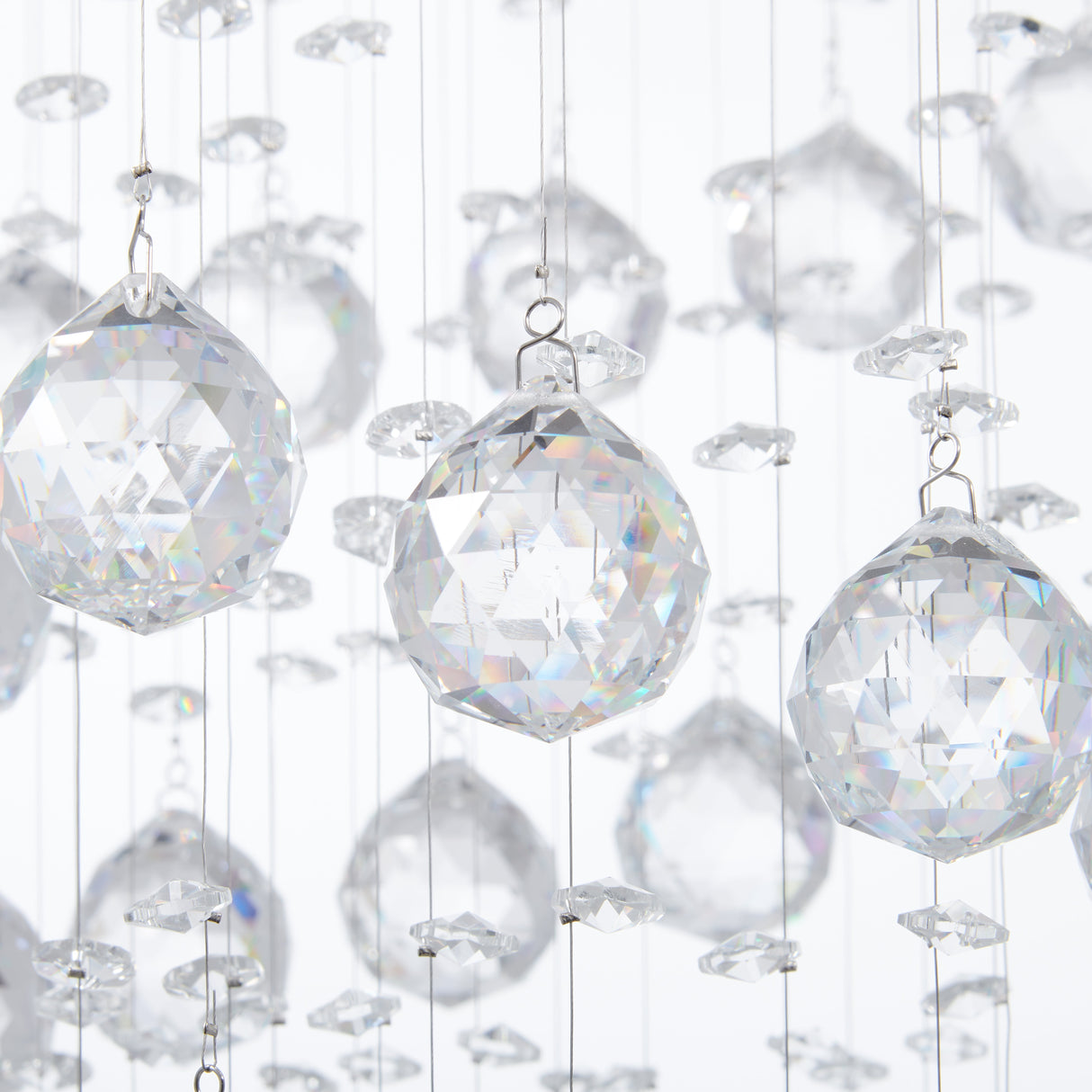 Crystal Double Helix Chandelier // 7 Lights  | Finesse -  Home Elegance USA
