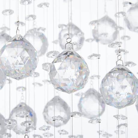Crystal Double Helix Chandelier // 7 Lights  | Finesse -  Home Elegance USA