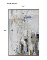 Natural Springs Hand Painted Canvas Art - Light Gray by Uttermost - View 8