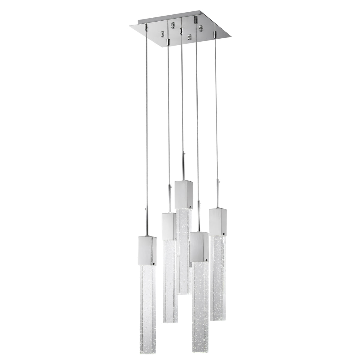 Rectangular Crystal Chandelier // XL 5 Light  | Finesse -  Home Elegance USA