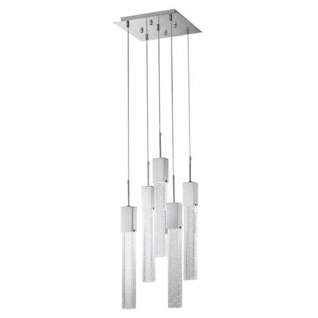 Rectangular Crystal Chandelier // XL 5 Light  | Finesse -  Home Elegance USA