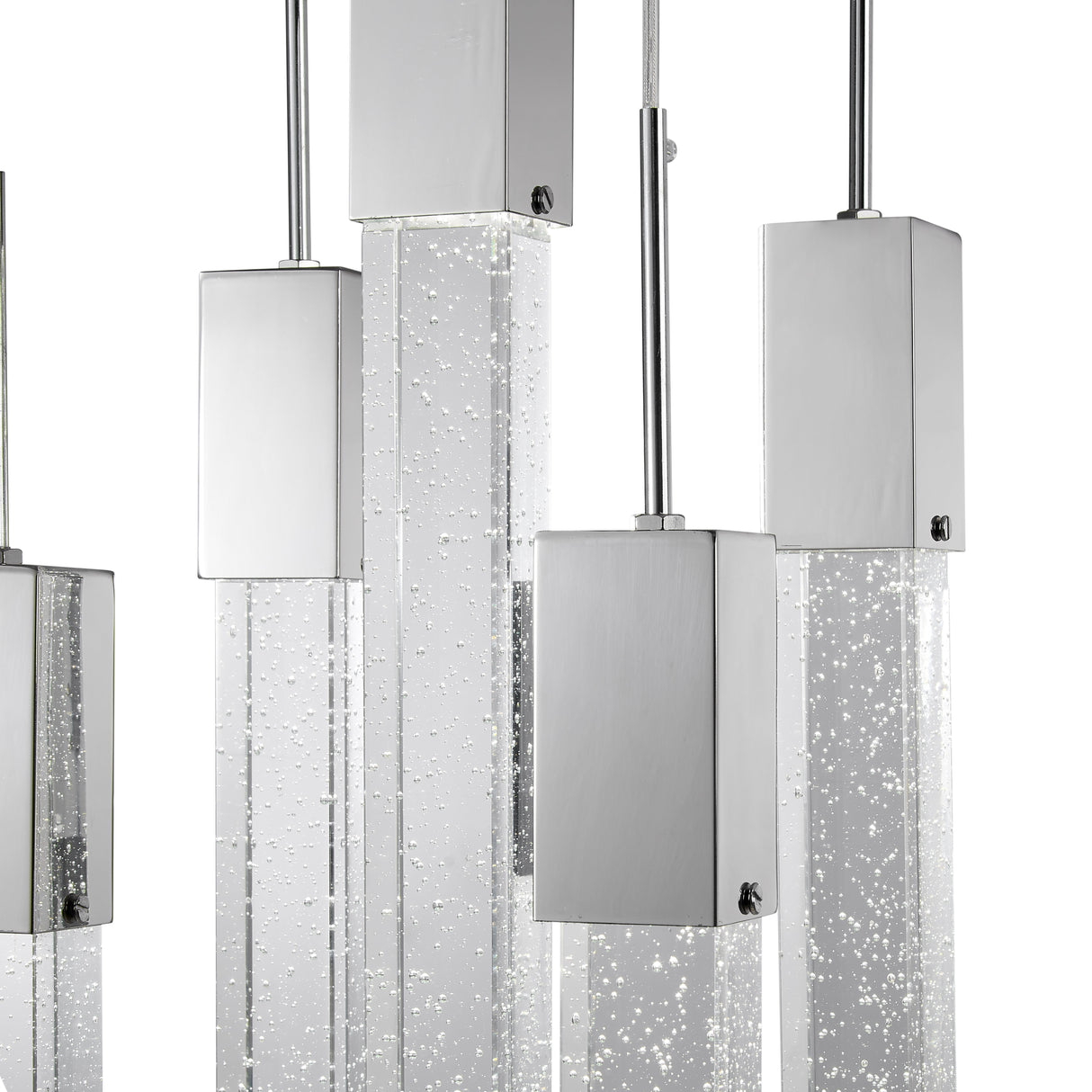 Rectangular Crystal Chandelier // XL 5 Light  | Finesse -  Home Elegance USA