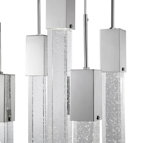 Rectangular Crystal Chandelier // XL 5 Light  | Finesse -  Home Elegance USA