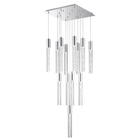 Acrylic Cylinder Chandelier// 13 Light  | Finesse