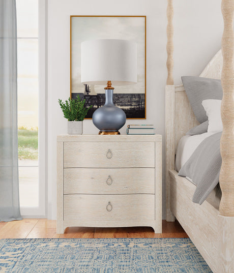 Serenity Antigua 3-Drawer Nightstand - Beige by Hooker Furniture - View 2