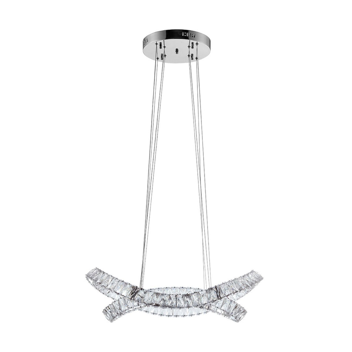 Monroe Crystal Chandelier // Chrome  | Finesse -  Home Elegance USA