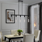 Harmony 5 Light Chandelier // Matte Black  | Finesse -  Home Elegance USA