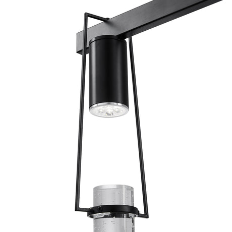 Harmony 5 Light Chandelier // Matte Black  | Finesse -  Home Elegance USA