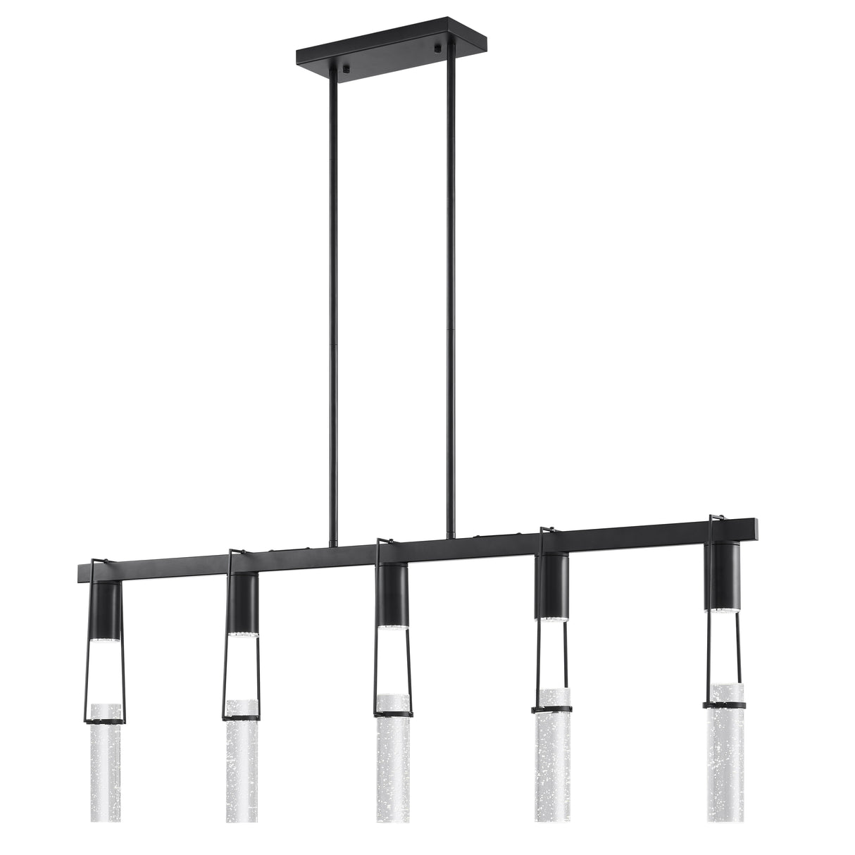 Harmony 5 Light Chandelier // Matte Black  | Finesse -  Home Elegance USA