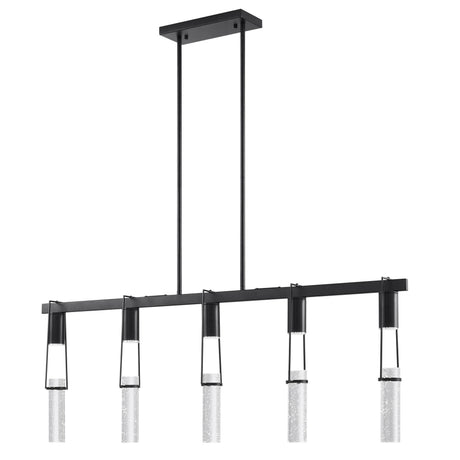Harmony 5 Light Chandelier // Matte Black  | Finesse -  Home Elegance USA