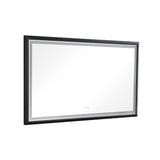 84in. W x 48in. H Oversized Rectangular Black Framed LED Mirror Anti - Fog Dimmable Wall Mount Bathroom Vanity Mirror HD Wall Mirror Kit For Gym And Dance Studio 48X 72Inches With Safety Ba - W1272103500 - image - 17