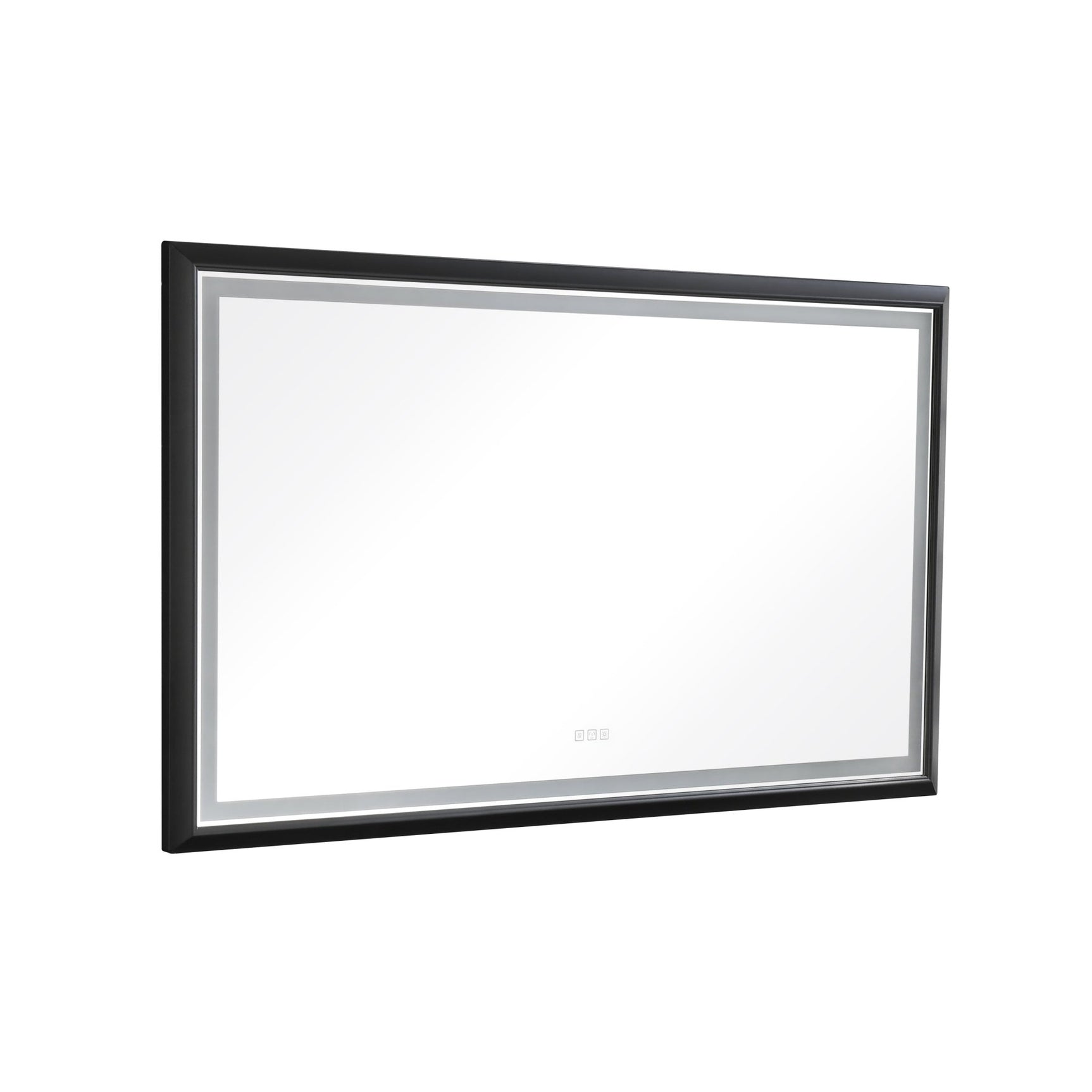 72in. W x 48in. H Oversized Rectangular Black Framed LED Mirror Anti - Fog Dimmable Wall Mount Bathroom Vanity Mirror HD Wall Mirror Kit For Gym And Dance Studio 48X 72Inches With Safety Ba - W127290909 - image - 17