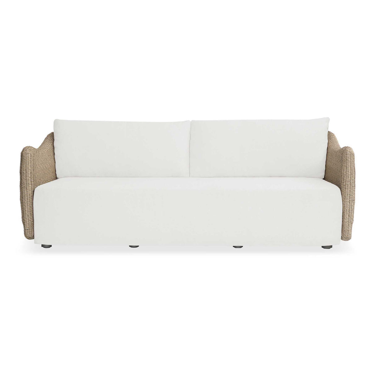 Sunset Wicker Outdoor Sofa Oatmeal / Oyster White - Light Brown / White by Uttermost - View 1