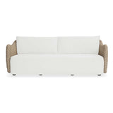 Sunset Wicker Outdoor Sofa Oatmeal / Oyster White - Light Brown / White by Uttermost - View 1