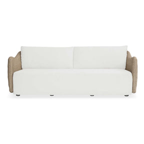 Sunset Wicker Outdoor Sofa Oatmeal / Oyster White - Light Brown / White by Uttermost - View 1
