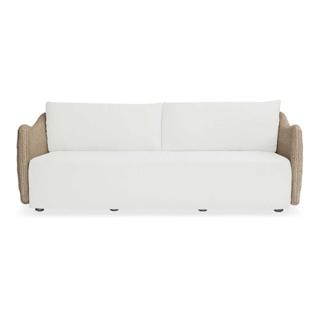 Sunset Wicker Outdoor Sofa Oatmeal / Oyster White - Light Brown / White by Uttermost - View 1