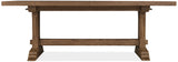 Driftwood Rectangular Dining Table With Two Leaves Medium Wood - Dark Brown by Hooker Furniture - View 3