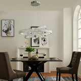 Crystal Elegance Three Ring Chandelier  | Finesse -  Home Elegance USA