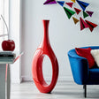 Trombone Vase // Large Red  | Finesse - sold by Home Elegance USA