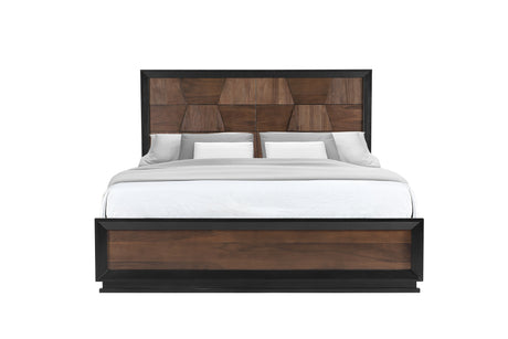 Houston Traditional Style Queen 5 Piece Bedroom Set in Walnut - sold by Home Elegance USA