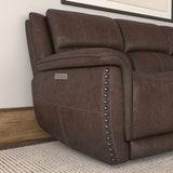 Beau Power Reclining Sofa With Power Headrests - Sable | Flexsteel