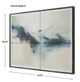 Terra Nova Abstract Framed Print - Beige / Blue by Uttermost - View 6