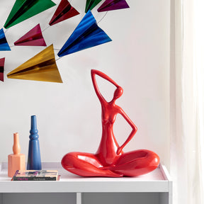 The Diana Sculpture // Large,  Red  | Finesse - sold by Home Elegance USA