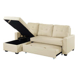 Dafina - Sectional Sofa - Beige Fabric - LV01054 - Home Elegance USA - 2