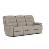 Arlo Transitional Fabric Power Reclining Sofa With Power Headrests & Lumbar | Flexsteel