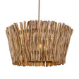 Rhea 4 Light Wood Branch Chandelier Woodtone - Light Brown by Uttermost - View 1