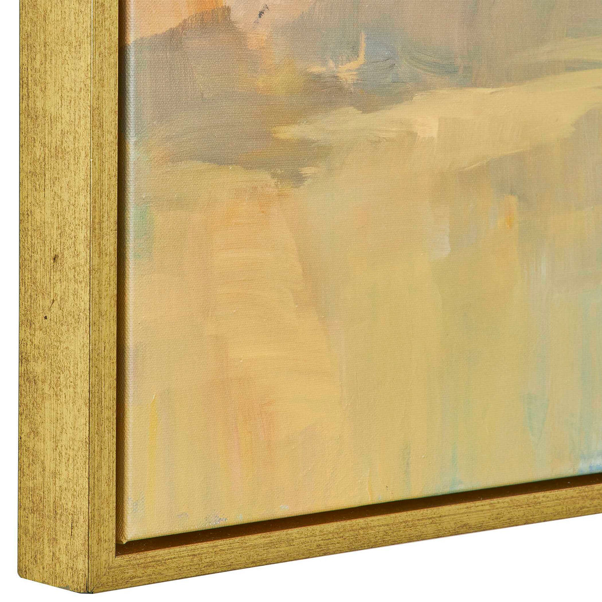Folded Hills Framed Landscape Art - Yellow by Uttermost - View 5