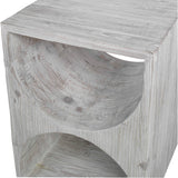 Hans Side Table - White by Uttermost - View 4