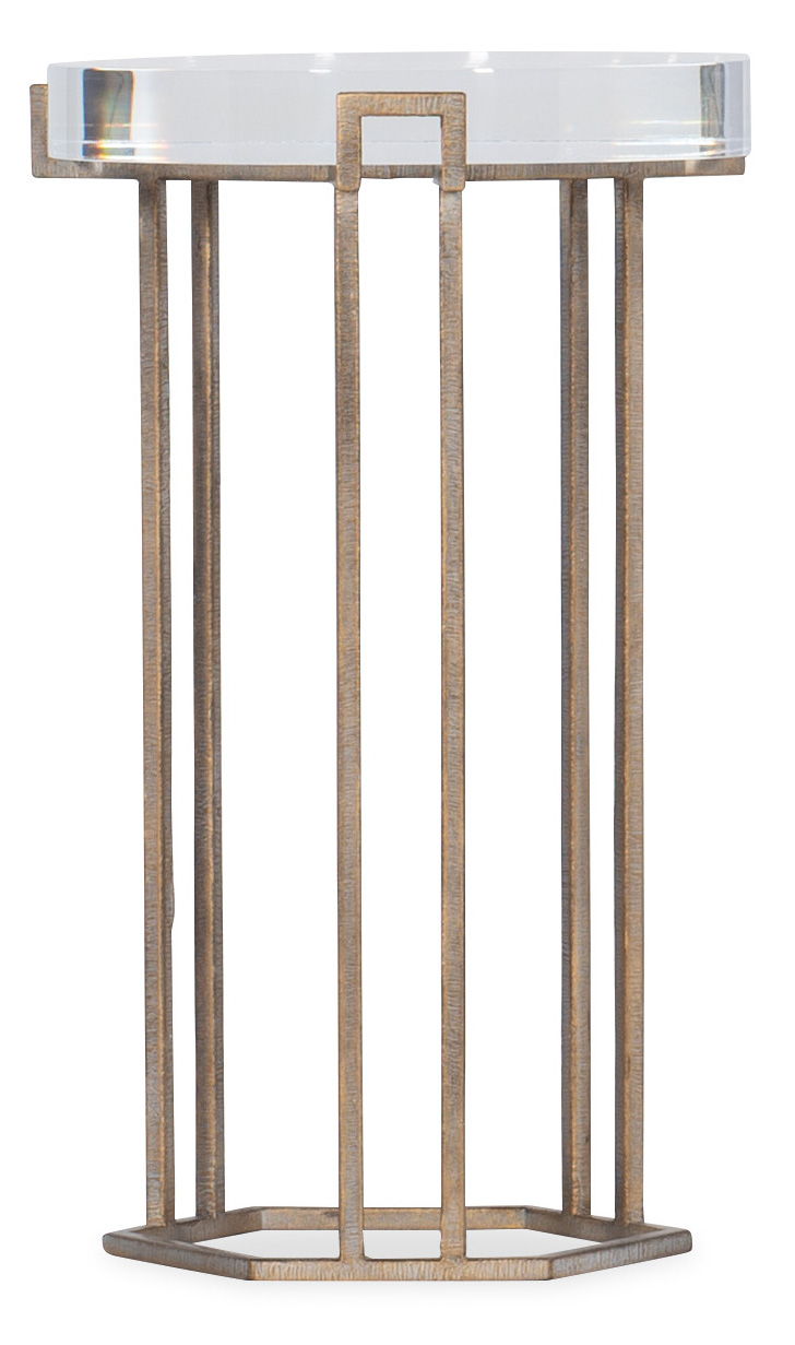 Melange Grove Round End Table - Dark Brown / Bronze by Hooker Furniture - View 1